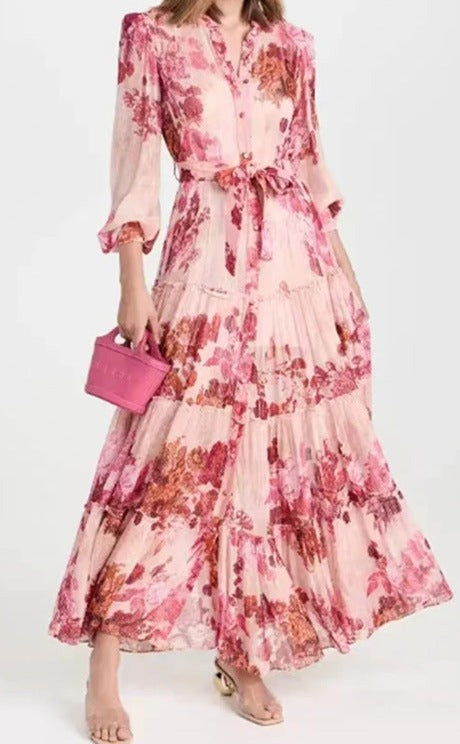 Chiffon Dress Floral Print